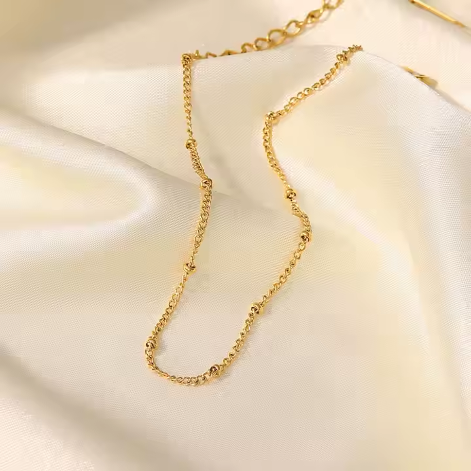 18K Gold Plated, Tiny Treasures Anklet