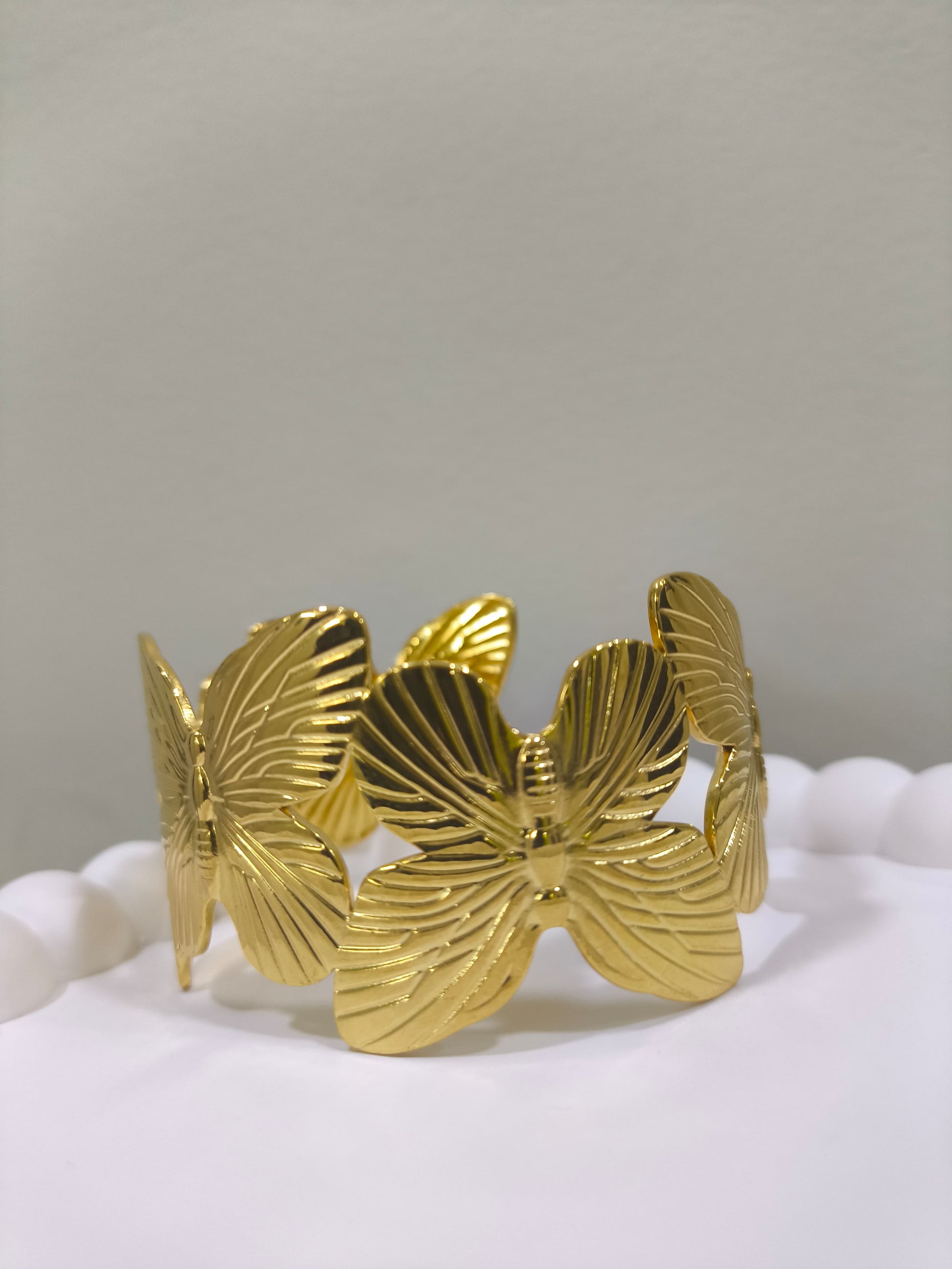 18K Gold Plated, Butterfly Bliss Cuff