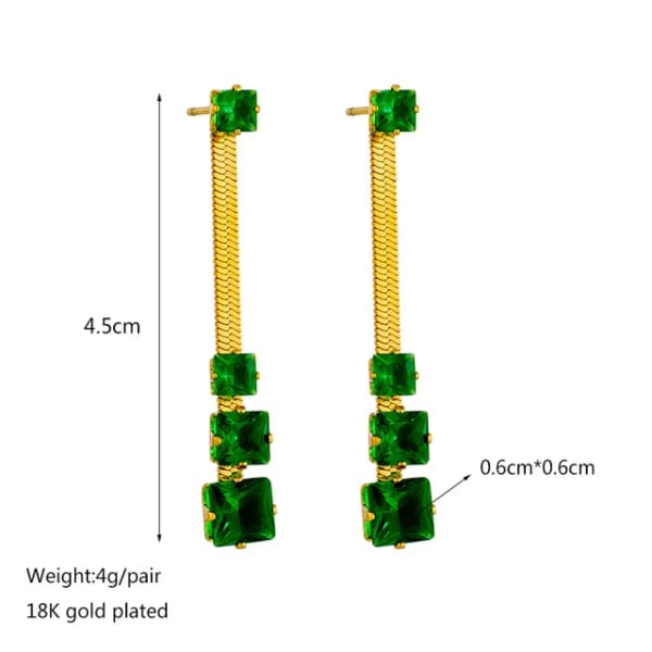 18K Gold Plated, Cluster Chain Set for Women & Girls