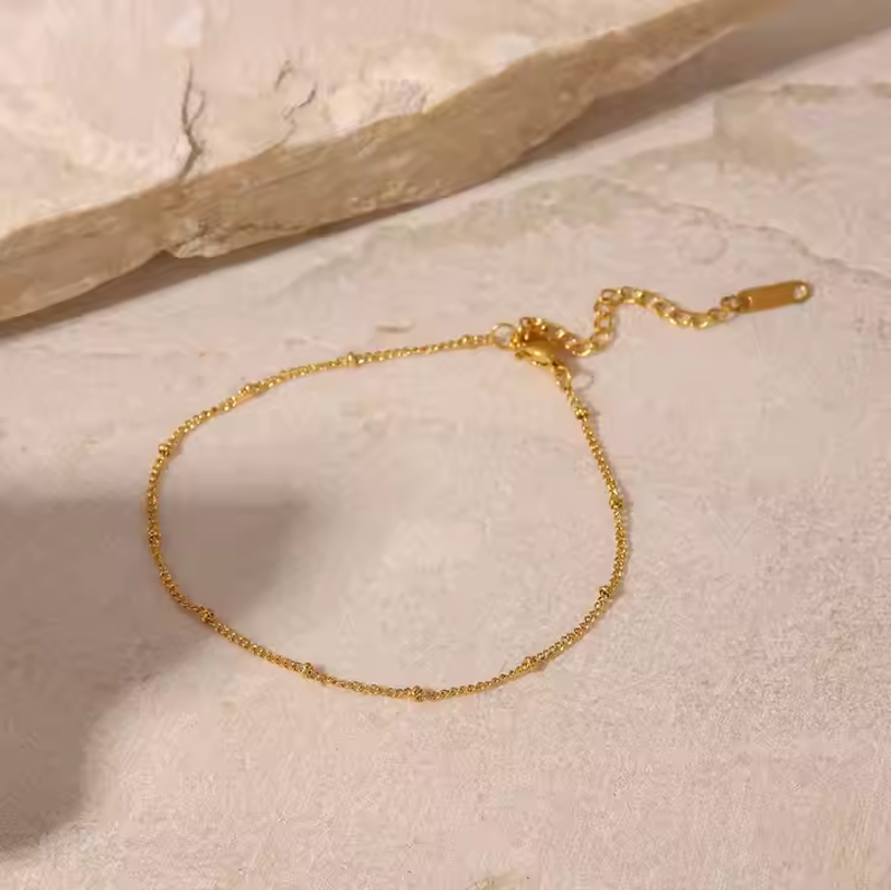 18K Gold Plated, Tiny Treasures Anklet