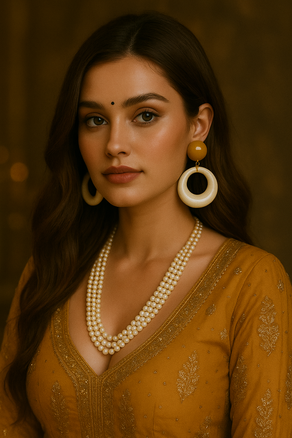 Trendy Round Hoop Drop Earrings for Women and Girls | Lightweight Resin Statement Earrings | Daily & Party Wear Fashion Jewelry