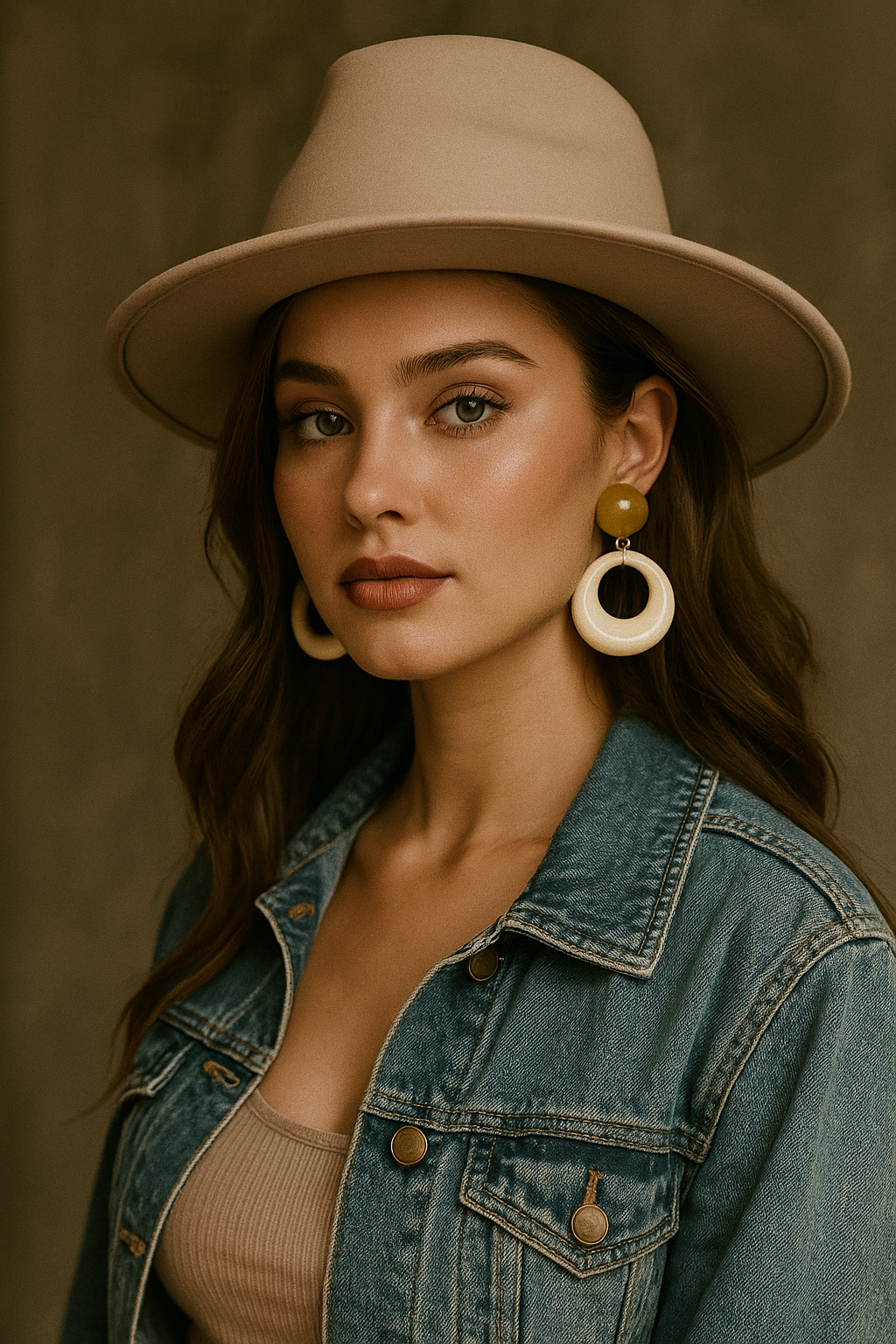 Trendy Round Hoop Drop Earrings for Women and Girls | Lightweight Resin Statement Earrings | Daily & Party Wear Fashion Jewelry