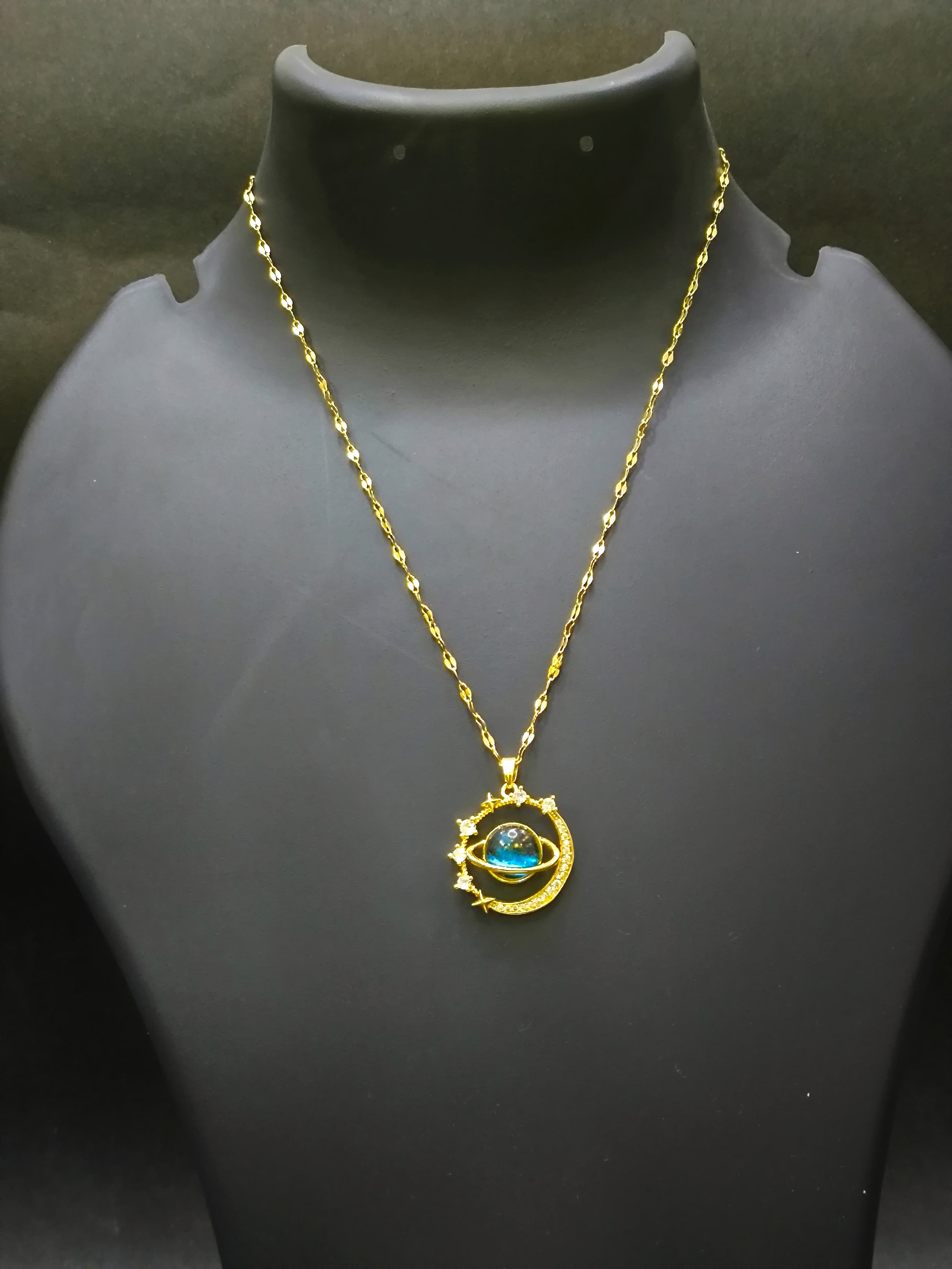 Cosmic Eye Necklace, Anti Tarnish Pendant