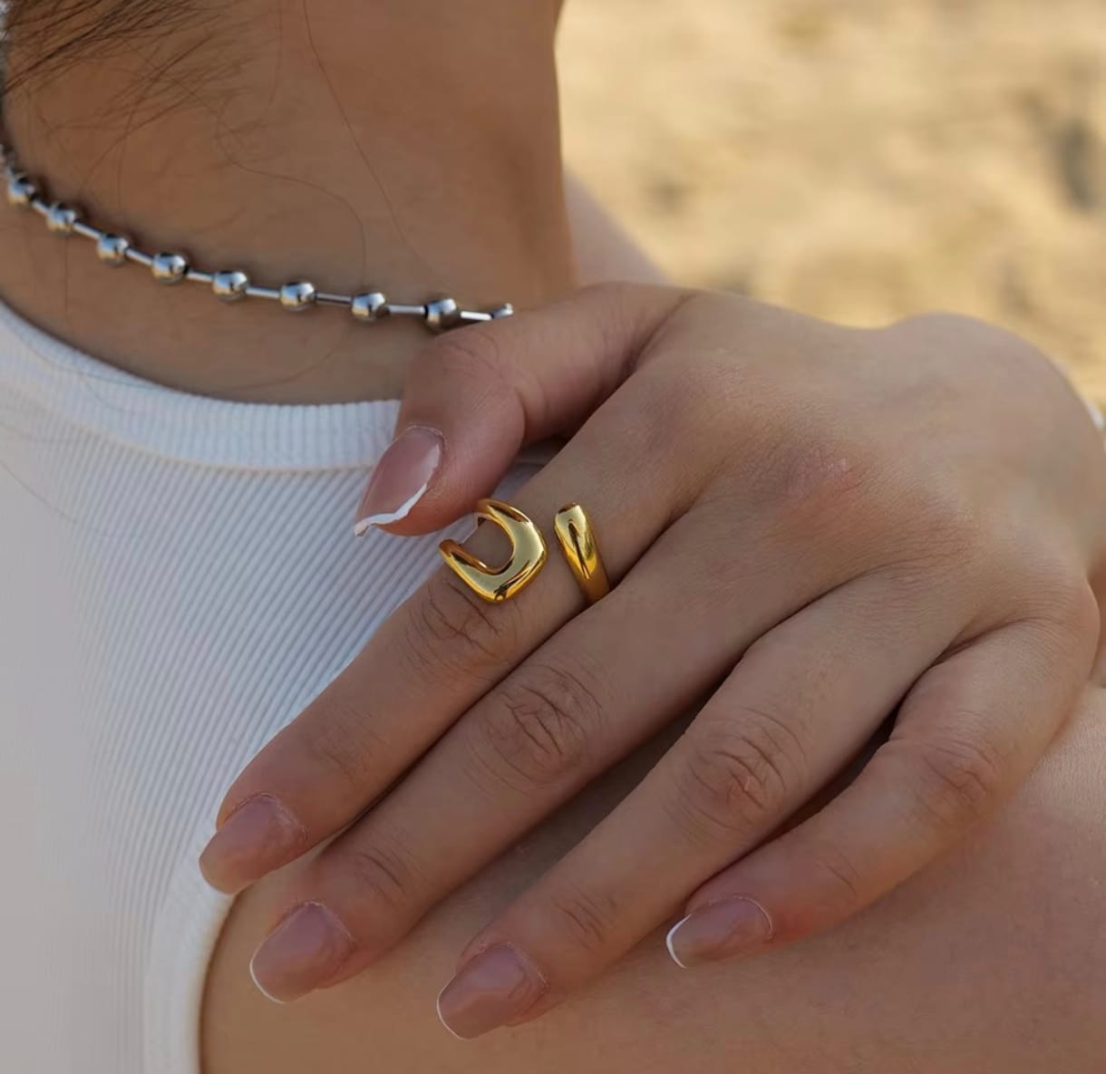 Anti Tarnish Cross opening Ring for Women & Girls