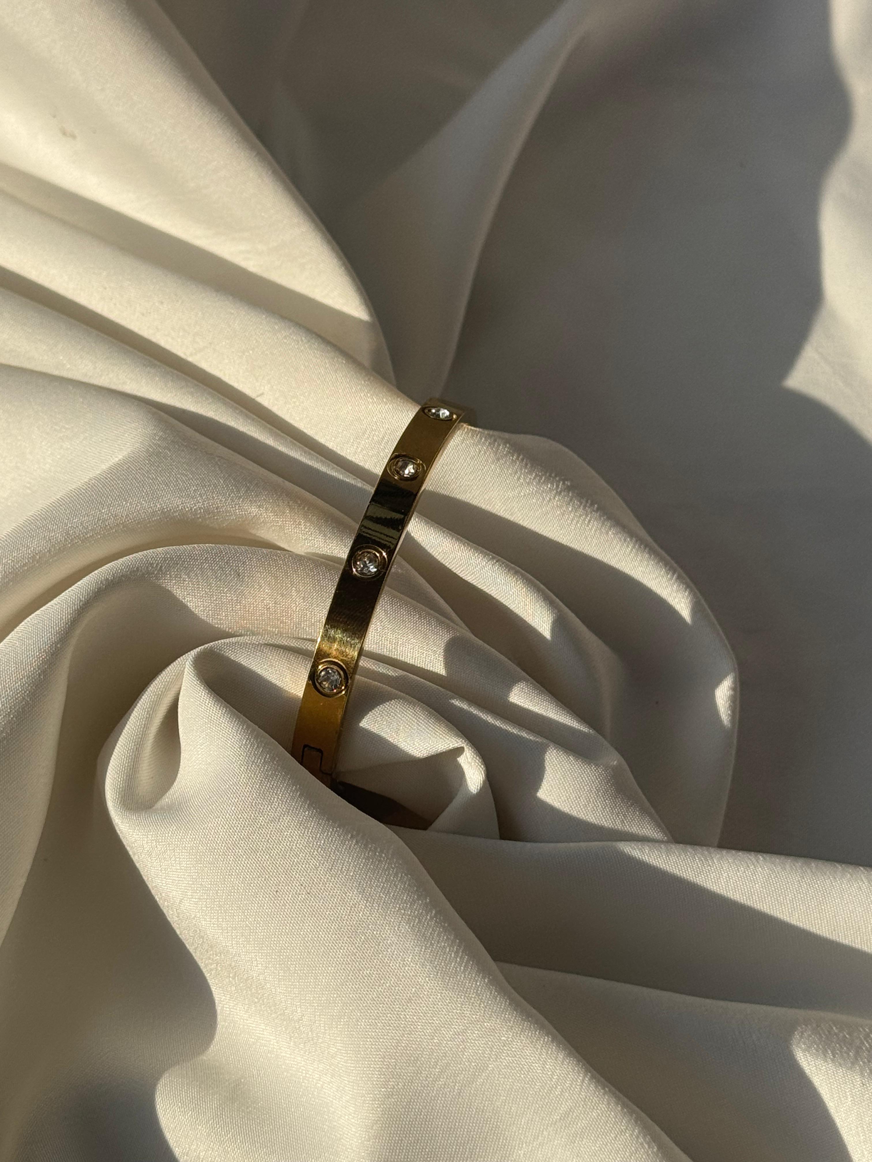 Diomand Accent Bangle, Anti Tarnish