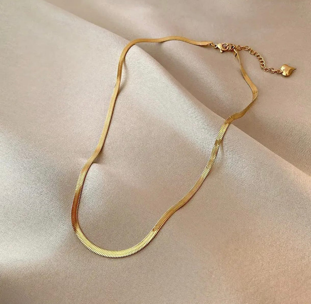 Elegant Plain Snake Chain, Anti Tarnish Snake chain for Women & Girls