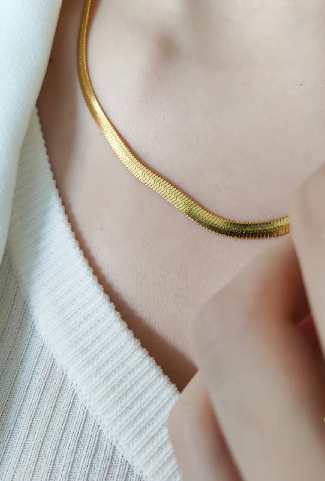 Elegant Plain Snake Chain, Anti Tarnish Snake chain for Women & Girls