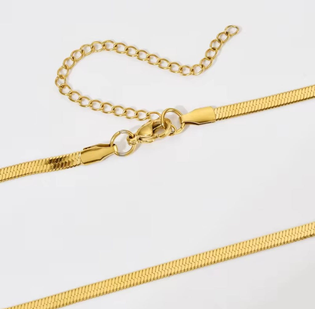 Elegant Plain Snake Chain, Anti Tarnish Snake chain for Women & Girls