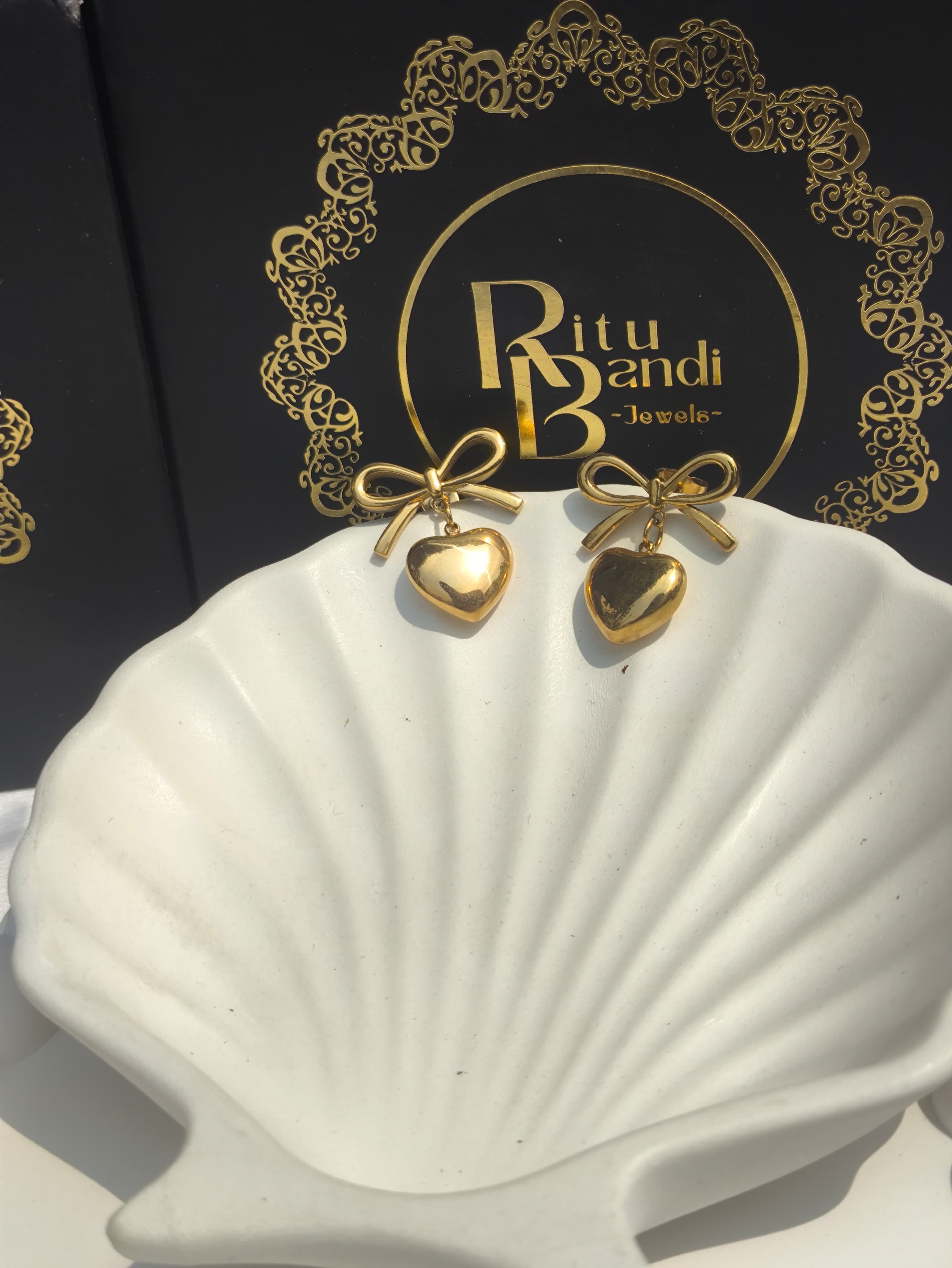 Anti Tarnish, Trendy Bow Love Knot Earring for Women and Girls